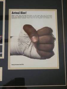 lot 84A image: Muhammad Ali  George Foreman Commemorative Print - Actual Size