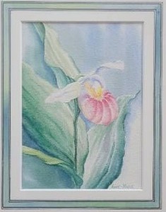 lot 90 image: Dreamy Signed Fine Art Watercolor Print - Anne Marie