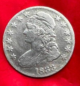 lot 2 image: 1833 Capped Bust Half Dollar