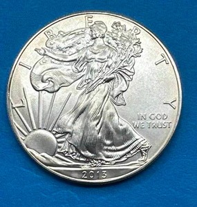 lot 3 image: 2013 .999 Silver American Eagle