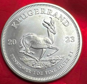 lot 8 image: 1oz .999 Silver Krugerrand