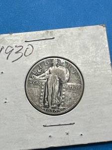 lot 21 image: 1930 Standing Liberty Quarter