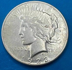 lot 29 image: 1923 Silver Peace Dollar