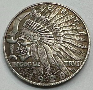 lot 32 image: 1923 Hobo Peace Dollar