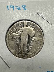 lot 46 image: 1928 Standing Liberty Quarter