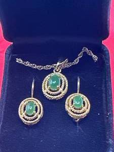 lot 49 image: Necklace & Earring Set