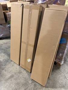 lot 9 image: Lot of  inPlace 47.3 in. W x 10.2 in. D x 2 in. H White MDF Floating Wall Shelf not used
