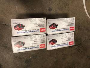 lot 19 image: Lot of 4 - Toro Flex-Force Power System 60-Volt Max 2.0 Ah Lithium-Ion L108 Battery, 88620