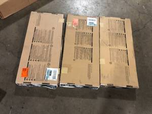 lot 21 image: Lot of 3 Metalux 2 ft.26 in. 600-Watt Equivalent, Integrated LED, Dimmable White High Bay Light 23000 Lumens 5000K