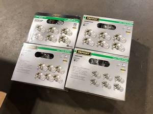 lot 30 image: Lot of 4 Defiant Brandywine Stainless Steel Passage Hall and Closet Door Knob Contractor Pack (6-Piece)