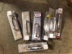 Lot of Universal Hardware Commercial Stainless Steel Pull Plate with Cylinder Hole Customer Returns See Pictures