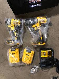 DEWALT 20V MAX Cordless Drill and Impact Driver, Power Tool Combo Kit with 2 Batteries and Charger, Brushless (DCK283D2)