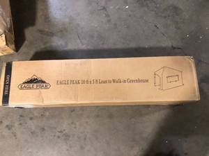5 ft. W x 10 ft. D Portable Lean to Walk-In Greenhouse Customer Returns See Pictures