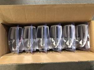 Case of 6 Exclusive Kwikset Hollis Round Rose Satin Nickel Privacy BedBath Door Lever