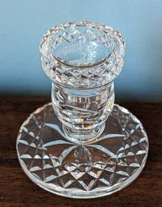 lot 13 image: Pair of Waterford Crystal Candleholders