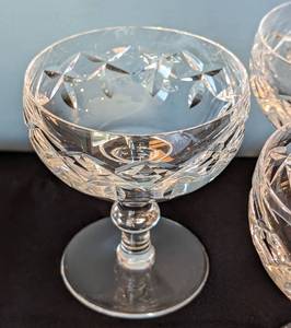 lot 27 image: Waterford Crystal Champagne  Sherbet Glass Set