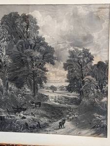 lot 57 image: Framed Vintage the Cornfield Print by John Constable