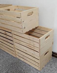 lot 110 image: Wood Handled Crates