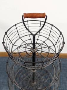 lot 134 image: Three Tier Metal Wire Basket