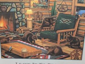 lot 149 image: Framed Leave it to Beaver Print
