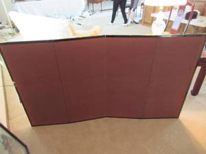 lot 83 image: Asian Screen  with wall frame kit attachment (gold)