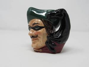 lot 99 image: Unveiling a Notorious Highwayman Vintage Royal Doulton Dick Turpin Toby Mug (Approx. 4 Tall, D6535 Hallmark)