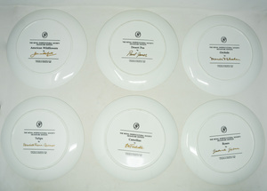 lot 23 image: A Floral Symphony Six Vintage Franklin Porcelain Collector Plates (Sponsored by the RHS)