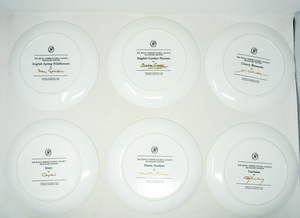 lot 22 image: Vintage Collector Horticulture Collector Plates  Group of 6