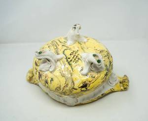 lot 30 image: Unveil Timeless Elegance Antique Italian AptWare Tureen  Meisellman Import Numbered