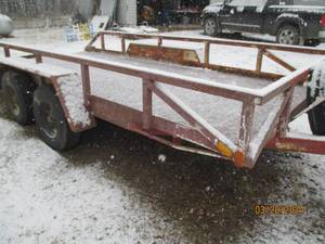 lot 2 image: Pre-Owned 2012 Dual-Axle Flatbed Trailer 15 x 6 foot bed