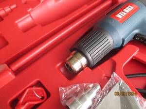 lot 26 image: Master Appliance Proheat Heat Gun with Attachments in Carrying Case