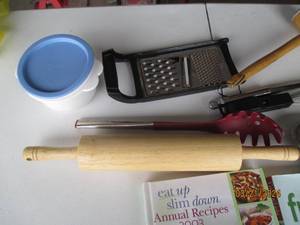 lot 78 image: Kitchen Essentials and Cookbooks Set