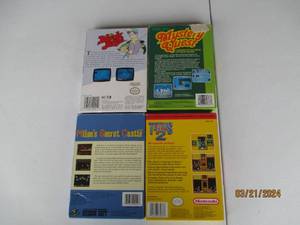 lot 97 image: Vintage NES Game Cartridges with Original Boxes - Lot of 4