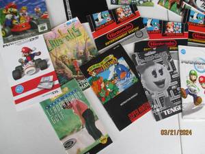 lot 108 image: Assorted Video Game Instruction Booklets and Inserts Lot