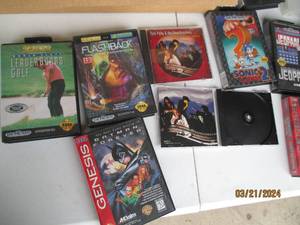 lot 114 image: Description of lot changed 4324 - Assorted Case Lot - Sega Genesis, SNES, PS Audio and Cases