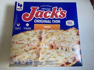 G - Jacks Original Thin Cheese Pizza - 4-Pack