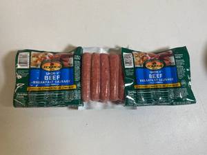 F - Eckrich Smoky Beef Breakfast Sausage - 8.3Oz 3-Pack