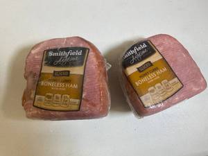 B - Honey Cured Boneless Sliced Ham - 2-Pack  4.2-5.5Lbs