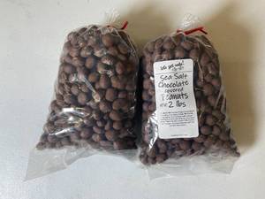 Sea Salt Chocolate Covered Peanuts 2Lbs - 2 Bags