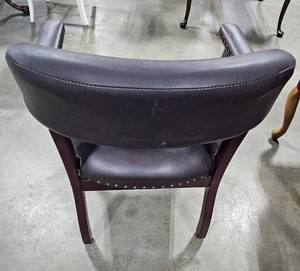 lot 10 image: Regency Burgandy Ivy League Captains Chair 31 in Tall