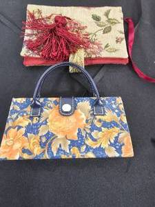 lot 240 image: VTG Beaded Clutches, Tumi Handbag, Other unbranded Handbags and 2 Umbrellas