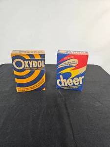lot 258 image: VTG Oxydol and Cheer Powder Detergents - 2 boxes, both full