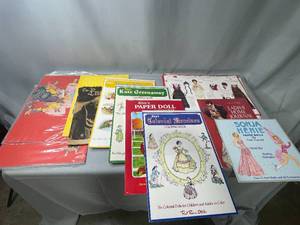 lot 67 image: Lot of VTG Large Coloring Books 18 x 12 & Paper Doll Cut Outs