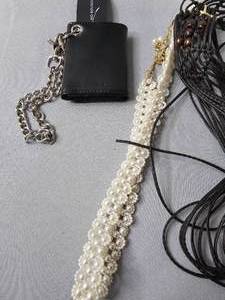 lot 212 image: 2 VTG Womens Belts & Wal-Mart Chain Wallet w Tag