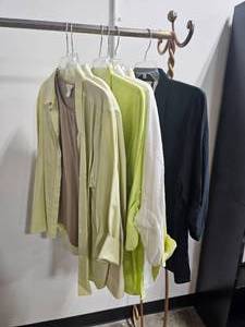 lot 99 image: Lot of 10 Womens Clothing Blouses, Button Up Tops Inc CJ Banks & Elisabeth SZs Mostly 16 - 18P - hangers not inc