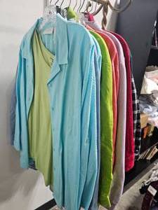 lot 101 image: Lot of 10 Womens Long Sleeved Blouses - Some Elisabeth & CJ Banks Brands - SZs Mostly 16 - 18P - hangers not inc