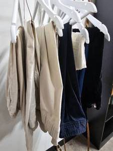 lot 111 image: Lot of 10 Womens Pants - Mostly 18W - Mostly CJ Banks & Liz Claiborne - hangers not inc