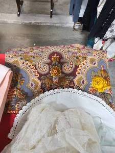 lot 284 image: Lot of Bath Hand Towels & VTG Lingerie Gown & Robe in Bag SZ Small