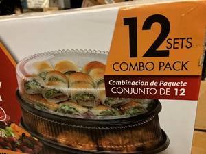 Hard Plastic Food Trays and Lids