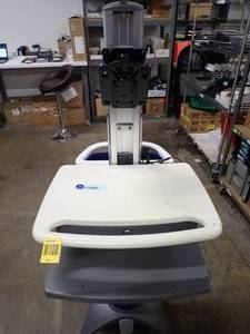 Portable Medical Cart with battery pack in base